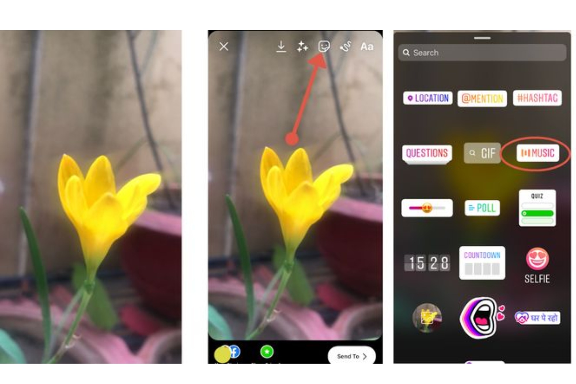 how to add song in instagram story with photo (2)