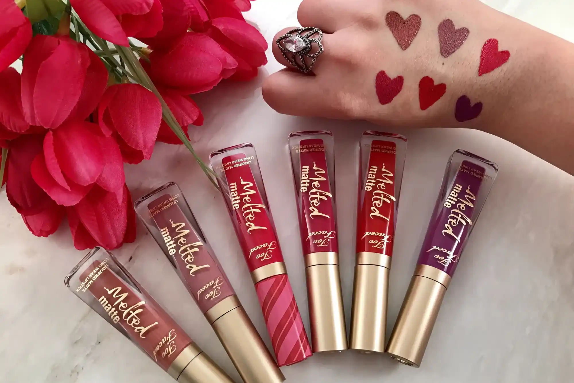 Too Faced Too Femme Lipstick Swatches